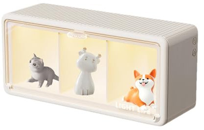 Acryl-Vitrine - Klare Vitrine | Acryl-Vitrine | Acryl-Boxen für Display, Figuren-Vitrine Sammelvitrine | Puppen-Aufbewahrungsbox Klare Vitrine mit Licht für Puppen