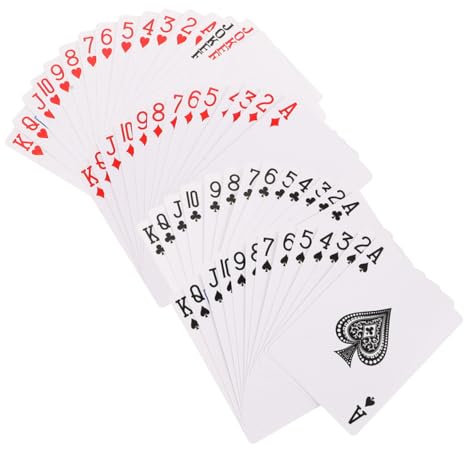 VICASKY Leere Selbstgemacht Pokerkarten Aus Papier Einseitig Sublimiert Selbstgemacht Spielkarten Für Freizeit Kartenspiele Kreativ Gestalten