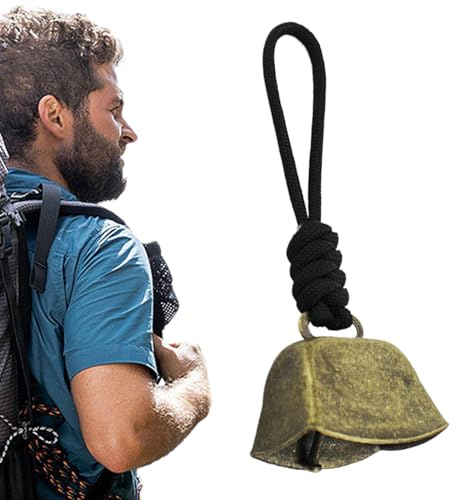 Cow Bell per Pascolo, Campanello di scavo di pecore,Vintage Clear Sound Copper Cow Cow Mucche con cordino - Ornamento retrò per bestiame