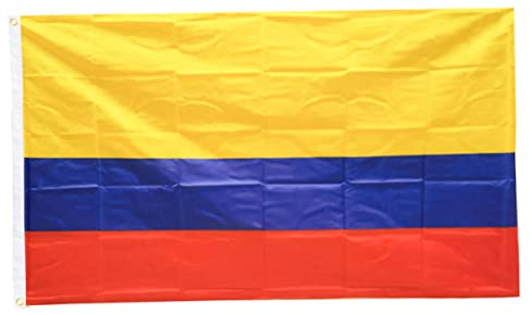 YARNOW Bandera Nacional Colombiana Bandera Colombiana Plegable Adorno Para Patio Hogar
