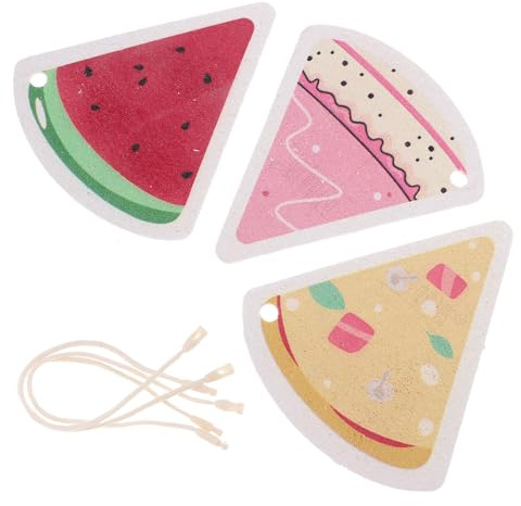 PERSELOSO Triangle Compression Pattern Kitchen Wok Sponges 3pcs Multi-function Reusable Absorbent Cleaning Cloths for Dishwashing and Household Scrubbing
