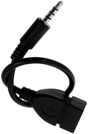 WATIIFUFU Cavo Adattatore Audio Auto Jack Maschio USB Femmina Compatibile con Dispositivi Audio Veicolari Leggero e Compatto per Musica in Auto