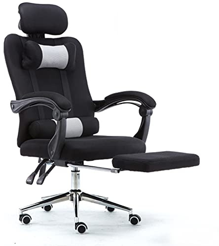 Ergonomic Racing Office Desk Chair with Breathable Material, Reclining Feature, Footrest, High Back Support