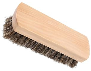 drburpily Mjuka skoborstar med hästhår, glänser, bekvämt justerbart trähandtag, unik skoklädsel, mer konkavt trähandtag, bekvämt grepp, skoborste