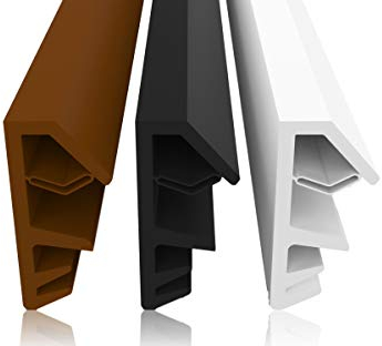 Guarnizione per finestre larghezza scanalatura 5 mm, piega 12 mm marrone 5m