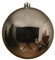 Decorist Bola XXL, Plata Brillante, irrompible, Bola de Navidad, XXL, plástico, Diferentes diámetros, 200 mm