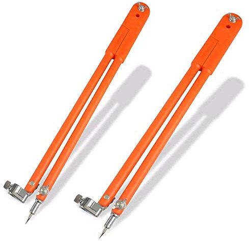 Professional Marking Wing Divider Pencil Marking Compass Circle Maker Scriber,Radius 30 (2Pcs)