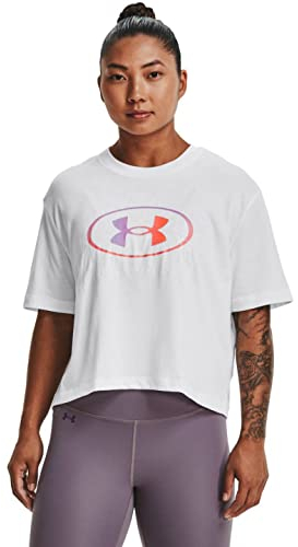 Under Armour Live Novelty SS T-Shirt Damen, weiß - White (White), L