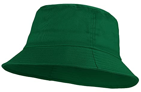 Umeepar 100% Baumwolle Fischerhut Sonnenhut Sommerhut Hut for Damen Herren (DE/NL/SE/PL, Alphanumerisch, Einheitsgröße, Grün)