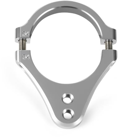 Collarino Ammortizzatore di Sterzo Universale 57mm, Supporto Staffa Montaggio Stabilizzatori Sterzo Forcella Moto 57mm