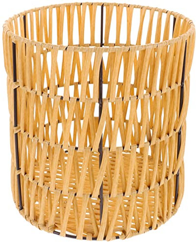 Alipis Cesta Decorativa De Almacenamiento Tejida Mano Para Escritorio Organizador Multifuncional De Juguetes y Snacks Cesta De Papelera De Diseño Capacidad