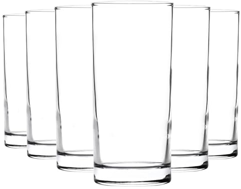 Argon Tableware 12 Piece Highball Glass Set - 295ml - Classic Collection - Small Whiskey Tumbler Cups Dishwasher Safe Highball Glass Modern Water Drinking Hiball Glasses