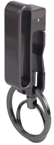 Gürtelschlaufe Schlüsselanhänger Clip, Titan Gürtel Schlüsselanhänger Halter, Schnellverschluss, Schlüssel Organizer, Gürtelclip mit Abnehmbarem Schlüsselring für Männer