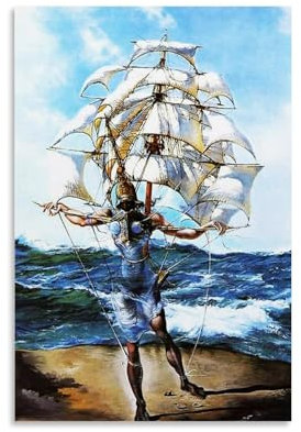 MZeer Salvador Dalí Malerwerke, Poster, Kunstdruck, Wandfoto, Farbe, hängendes Bild, Familie, Schlafzimmer, Dekoration, Geschenk, 40 x 60 cm