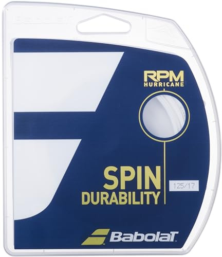 Babolat RPM Hurricane Tennissaite, Weiß (Set)