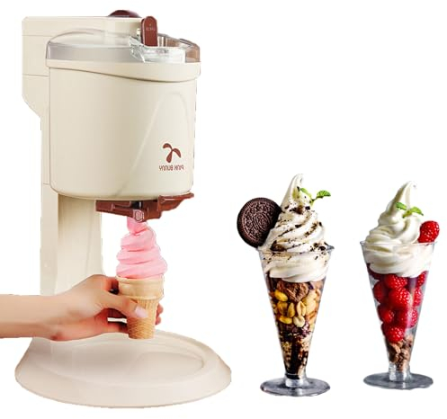 ZIXIAOS Soft Serve Ice Cream Machine, Yogurt Ice Cream Makers, Home Ice Cream Maker Machine, for DIY Kitchen Fast - Enjoy Homemade Treats!