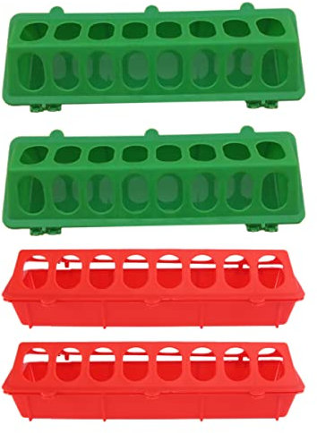 MILISTEN 4 Stücke Küken Feeder Huhn Feeder Keine Abfall Kunststoff Taube Feeder Multi-funktion Vogel Feeder