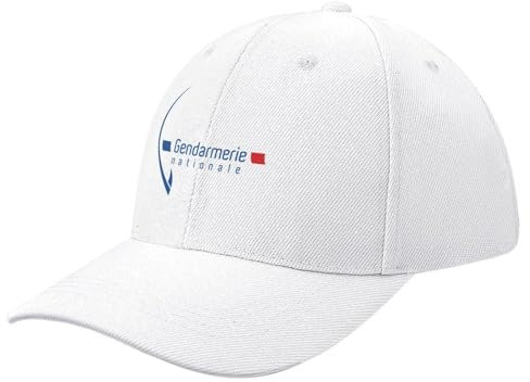 WVVCXCC Casquette de Baseball en Plein air Unisexe (HQ) Gendarmerie Nationale française Chapeau de Soleil pour Enfants Golf Cosplay Chapeau Golf Femmes Homme Cadeau d’Anniversaire