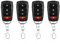 4 Stück Universal Garagentoröffner Fernbedienung 433 MHz, Klon-Fernbedienung für Tore und Garagen,Handsender Duplicator mit 4 Kanälen,Garagentor Fernbedienung Klonen,Gilt nur für Festcodes