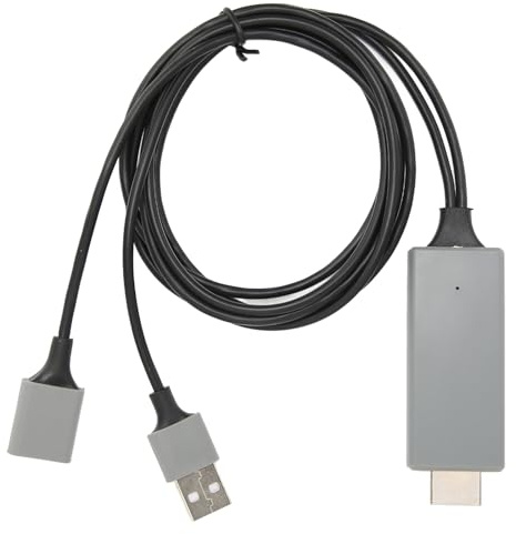 OVAQUIXI Câble Adaptateur USB Femelle vers HDMI Mâle HDTV, Adaptateur de Câble HDTV 1080P HD, Adaptateur de Câble D'interface Multimédia pour Projecteur de Moniteur IPhoneTV (Black)