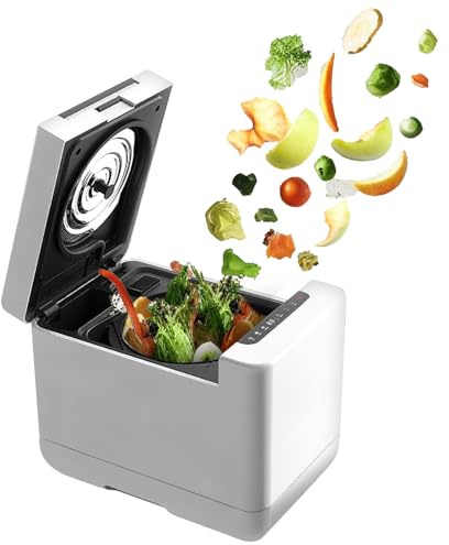 Rosenstein & Söhne compostiera elettrica: Compostatore Elettrico, 1,5 litri, 350 Watt (compostiera da cucina elettrica, biologica, odore)
