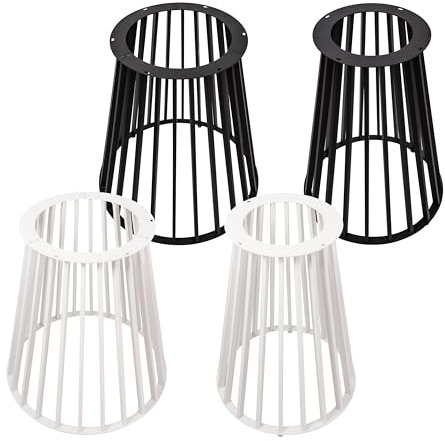Natural Goods Berlin Colonne de table Conic Bars - Patins de table en métal noir - 720 mm x 700 mm - Cadre de table rond - Pieds de table pour plaque ronde - Cadre DIY pour table ovale - Pieds de