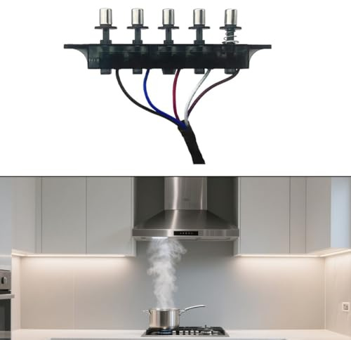 Range Hood Switch Button 5-Key Controller Replacement Part For Kitchen Cooker Hoods