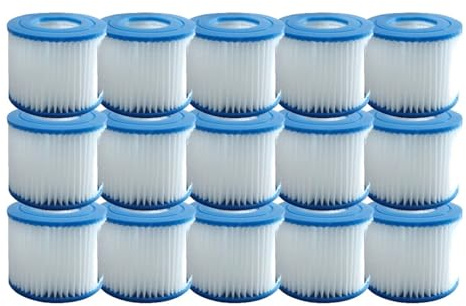 1-15 Pezzi Di Ricambio For Cartuccia Filtro Universale For Piscina, For Filtri For Vasche Idromassaggio Gonfiabili E Piscine Fuori Terra Di Taglia VI(15PCS)