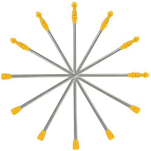 BIUDECO Varilla Extensible 6 Piezas de Acero Inoxidable Extendible y Resistente Accesorio de Repuesto para Pulverizador de Jardín para Riego de Plantas y Jardinería