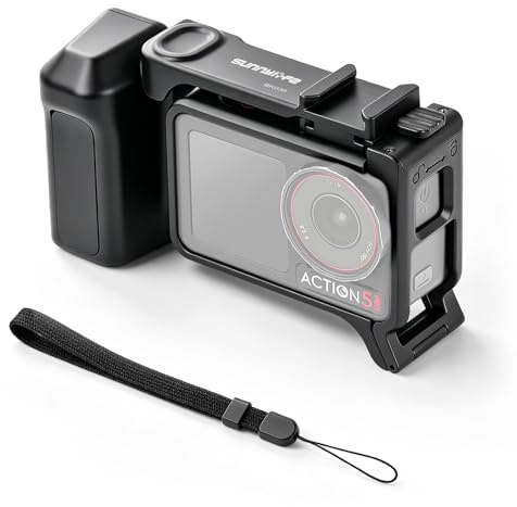 Gdraco Xplorer Greppsats för DJI Osmo Action 5 Pro/4/3 Sidgrepp Kamerafäste kompatibel med Action 5 Pro/4/3