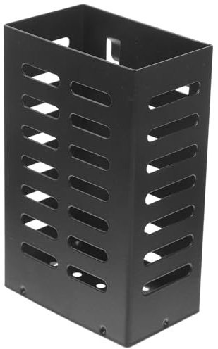 TOPPERFUN Hanging Aquatic Plant Holder for Fish Tank, Stainless Steel Hollow Planter Pot Holes, Aquarium Planting Basket for Live Plants and Aquarium Decor