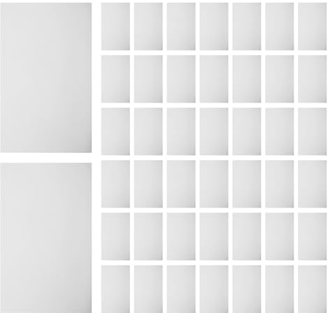 VILLCASE Copertine Trasparenti in Plastica per Raccoglitori, 100 Pezzi Alta Trasparenza e Finitura Liscia, per Scuola e Presentazioni