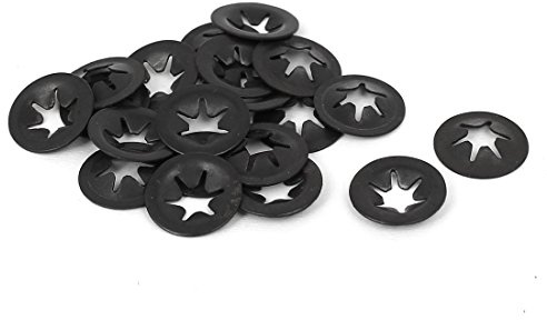 sourcing map 20uds 4mm X 12mm Arandelas Rápido Bloqueo Estrella Bloqueo | Rápido Bloqueo Estrella Bloqueo Estrella Velocidad Bloqueo Bloqueo