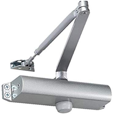 Yale Locks comercial y Hardware ydc201 X 689 economía Cierrapuertas, cuerpo de aluminio, acabado cromado satinado
