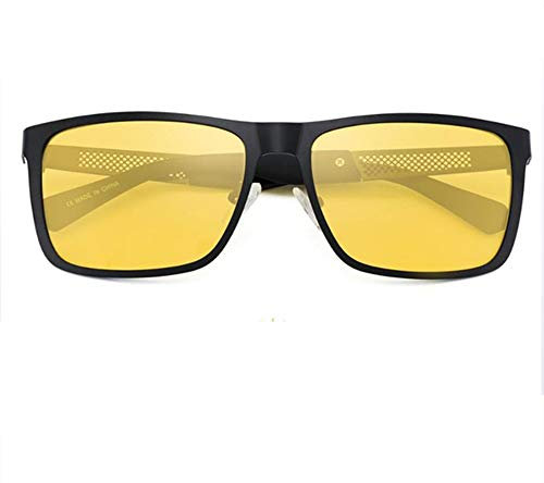 WPHH Sonnenbrille Männer Polarisierte Nachtsicht Auto Farbe Ändern Sonnenbrille Für Männer,Schwarz