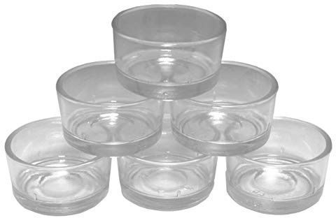AMA-fin mat värmeljusglas av glas transparent bröllopsdekoration, dips, trädgårdsdekoration, bordsdekoration, värmeljus, glaskärl, trädgårdsfest, vindljus glas, bivax värmeljus (24 glas)