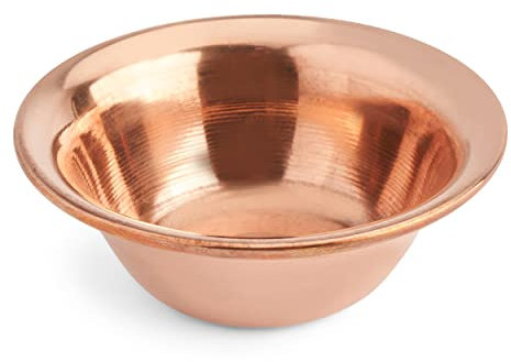 NKlaus Ø 10,2 cm Räucherschale aus Kupfer Weihrauchschale Phuja Schälchen Kupferschale 39135
