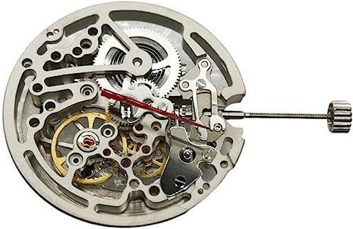 TECKEEN China Made Automatisches mechanisches Skelett-Uhrwerk für Möwe TY2809, weiß, Modern