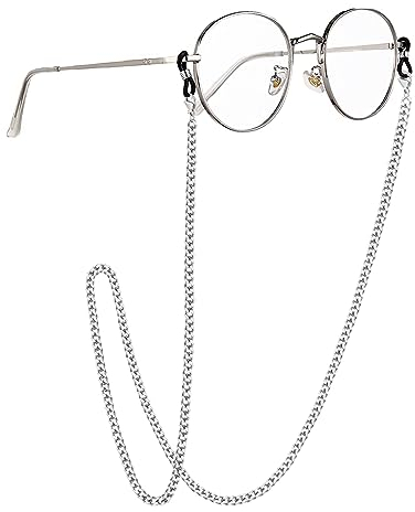 Azwood Spectacle Chain Eyeglasses Straps Chain Cords Non Slip Glasses String Holder Anti-lost Sunglasses Strap Chain Glasses Retainer for Women Men Sports