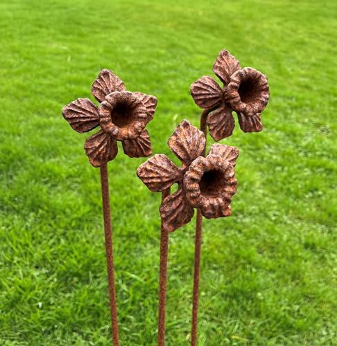 Daffodils x3 | Metal Flower | Garden Decoration | Garden Ornament | Garden Present | FigTreeMetal