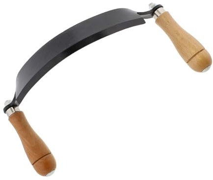 Loufy 8Inch Draw Shave Knife Curved Draw Shave Knife Tool Woodworking Debarking Hand Tool