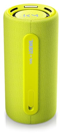 Loewe We. Hear pro neon, Bluetooth Lautsprecher, Kooperation mit Kylian Mbappé, 100 W, Wasserresistent IPX6, Tragbar, 24h Akku, Powerbank, 100W
