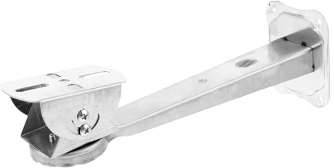 Uonlytech Soporte para Cámara de Seguridad, Soporte de Montaje de Pared de Acero Inoxidable, Giratorio y Resistente, para Uso en Interior y Exterior, Compatible Cámaras Cctv, Color Metálico