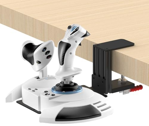 Flight Sim Game Joystick Desk Mount,Hotas Mount - Compatible with Thrustmaster T. Flight Hotas One/4/X,Sol-R2/Sol-R1,SimTask Farmstick,WINWING URSA MINOR Series,G Extreme 3D Pro,Turtle Beach