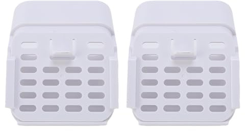 YUEHISY Connettore di Downspout della Grondaia, Prove di Perdita del Cerchio di Tenuta Premium con Progettazione del Coperchio per Bloccare Piccoli Animali, per 3x4 Pollici Un di (White)