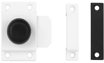 Cerrojo Pasador en Cruz de Aluminio | Pestillo Deslizante de Seguridad Para Puertas y Ventanas | Cerradura Manual Metálica | Seguro Resistente Fácil Instalación | Color Blanco