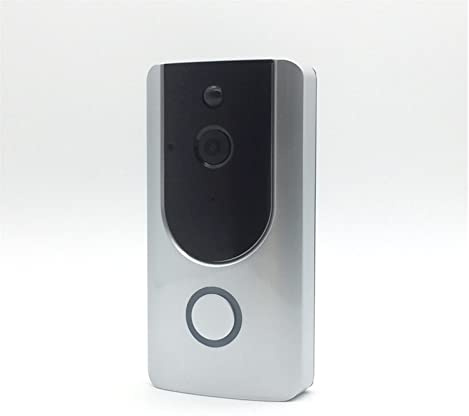 Video Doorbell, Smart Home Video Doorbell Wireless 720P HD Ring Camera 1.0 MP Night Vision Two-Way Phone APP Remote PIR Alarm Night Vision(Bianco)