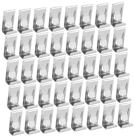 Yardenfun 50 Pezzi Ganci a Molla in Metallo per Cornici Fotografiche Clip Appendiabiti Resistenti per Appendere Cornici in Legno e Tela Accessori per Appendere Foto Facili da Installare