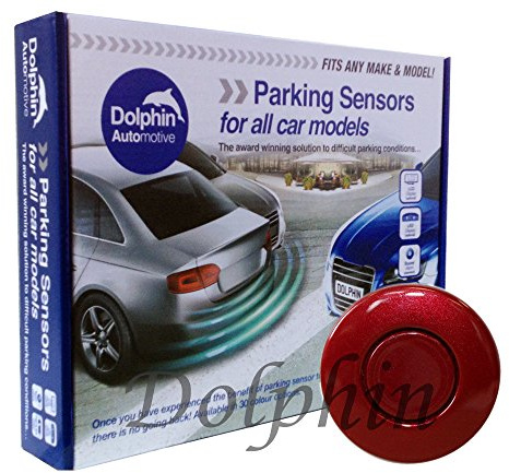 Dolphin Automotive DPS400 Reverse Parking Sensors Auto Express Award Winning In 32 Colours 4 Ultrasonic Radar Sensors Kit Audio Alert System Matt & Gloss Black +30 More Colours (Maroon)