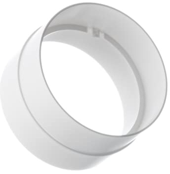 Ø 100 mm Rohrverbinder – Lüftungsrohr – Kunststoff PVC